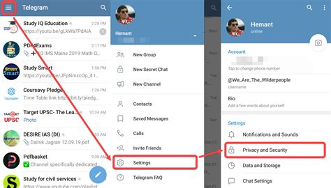 how to delete telegram history